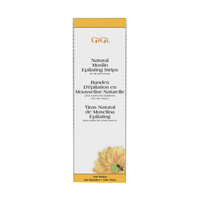 GiGi Large Natural Muslin Strips 100 Count