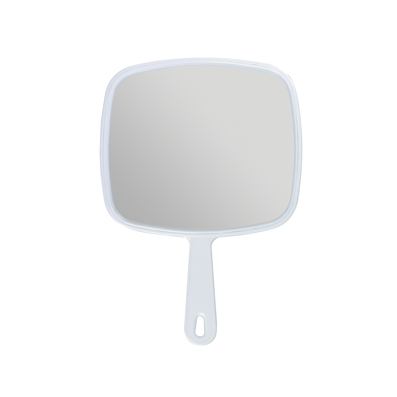 Marianna White Square Hand Mirror