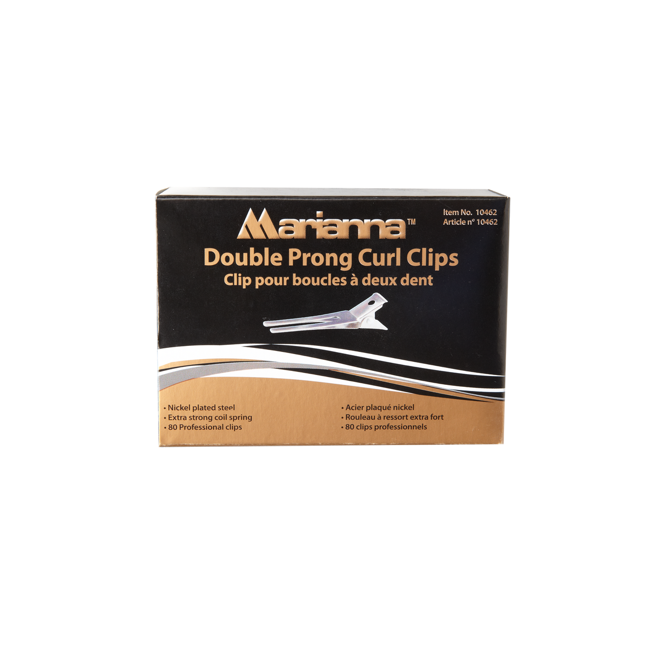 Marianna Double Prong Metal Clip 80 Count