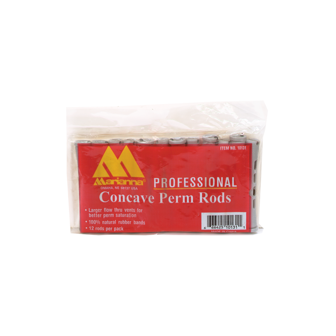 Marianna Long Concave Gray 3/8" Perm Rods 3/8 Inch