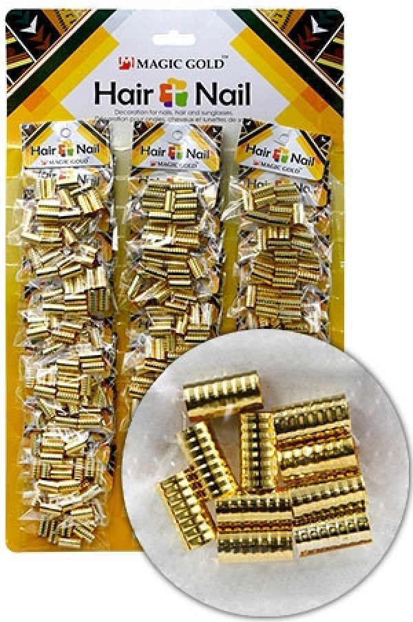 CX7659 Gold Hair & Nail Ring Bead 36/CD -cd pk