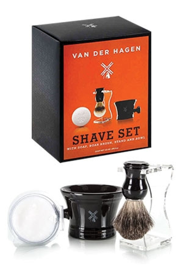Van Der Hagen-1 Shave Set(Soap, Brush, Stand and Bowl)