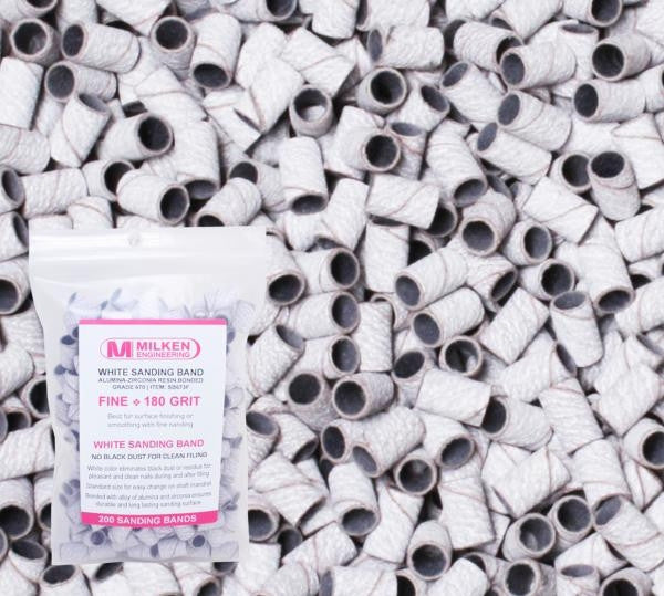 Milken 200 White Sanding Band Fine 180 Grit SB677F