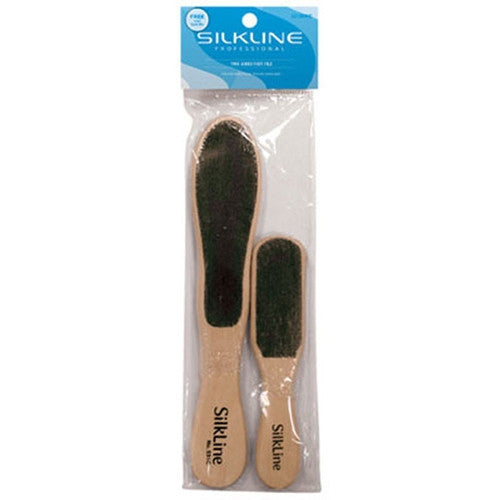 Silkline Two-Sided Foot File Med/Coarse 2Pk- 531DUONC