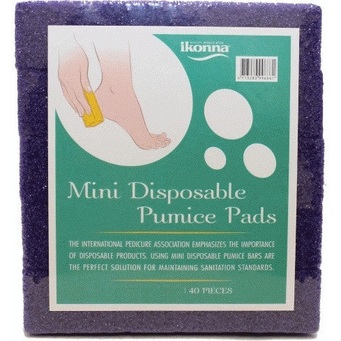 Ikonna Disposable Pumice Pads 40pcs- Medium Purple PPAD-S4PU
