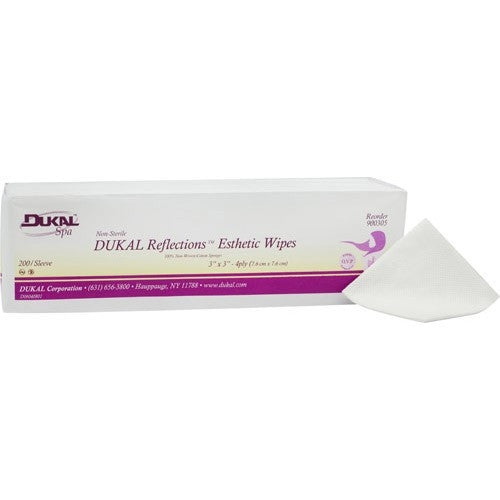 Dukal Reflections Esthetic Wipes 3"x3" 4Ply 200ct.