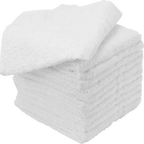 Facial Cloth (Towel) White 12"x12" - 1Dozen