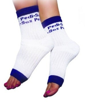 Original Pedi-Sox White/Blue Trim PS-109