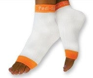 California Pedi-Sox White/Tangerine Trim PS-L-604