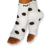 California Pedi-Sox White/Black Polka-Dots PS-L-608
