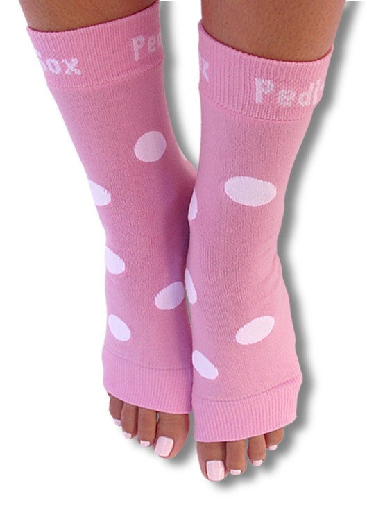 California Pedi-Sox Lily's Pink/White Polka-Dots PS-L-610
