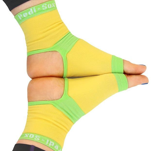 Barefoot Pedi-Sox Energy/Yellow-Green Trim PSB-802