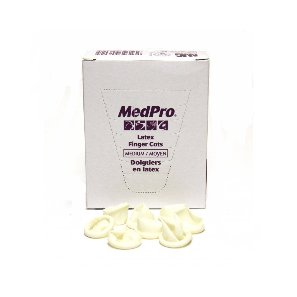 MedPro Latex Finger Cots 144 ct. Medium