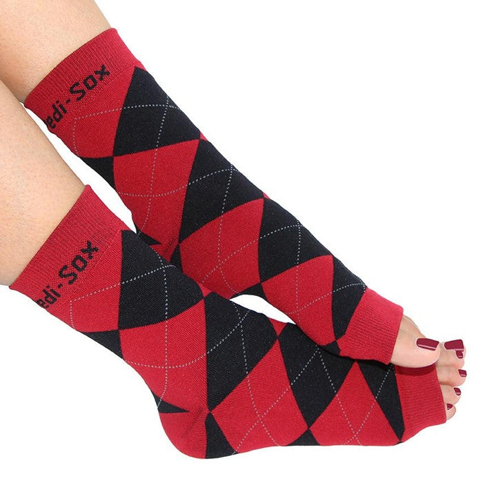 Ultra Pedi-Sox Argyle Red/Black PSU-930