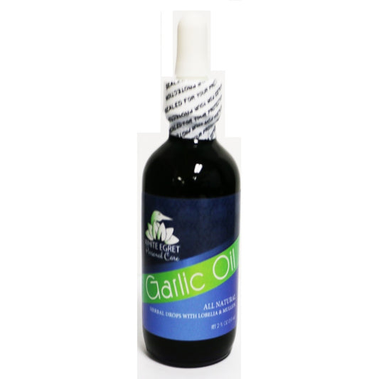 White Egret Garlic Oil With Dropper 2 oz/59ml EAO02 02041