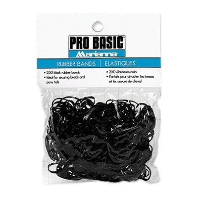 Marianna - (10477) Rubber Bands - Black - 250pk