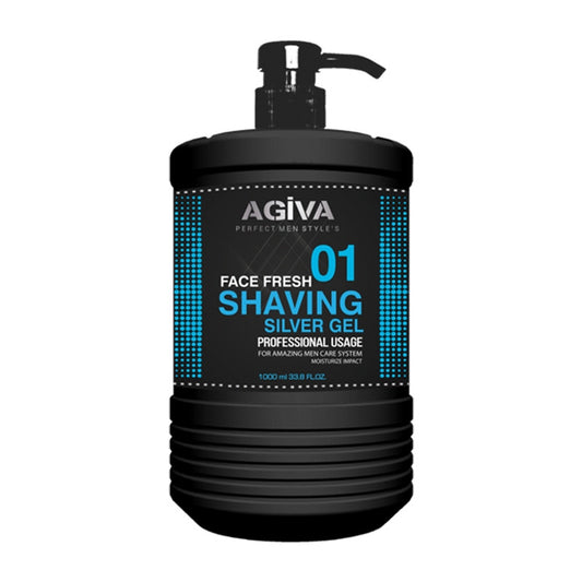 Agiva - (5+1) Shaving Gel 01 Silver - 1L