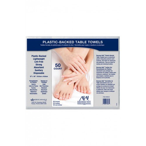 Americanails Plastic-Backed Table Towels 50pk