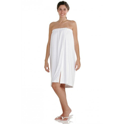 Dannyco Terry Cloth Wrap Around White