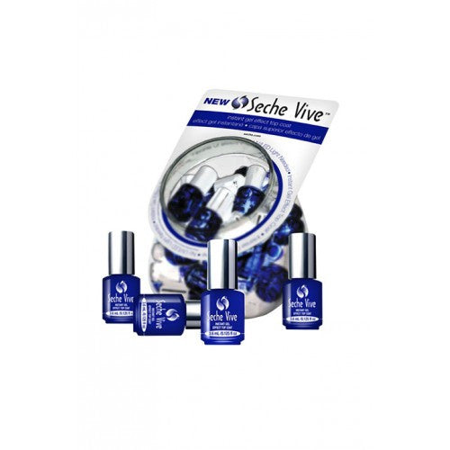 Seche Vive Gel Effect Top Coat Minis Bucket 36pc 0.125oz