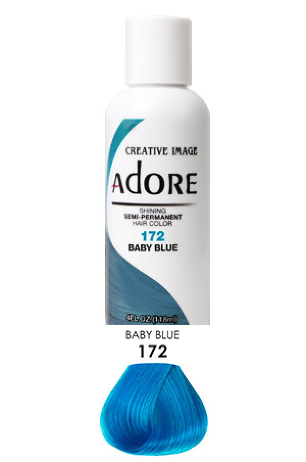 Adore-1 Semi Permanent Hair Color (4 oz)- 172 Baby Blue