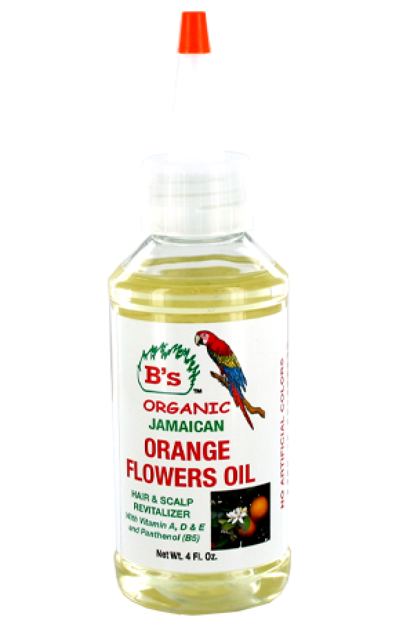 B's Organic-18 Orange Flowers Oil_Hair&Scalp Revitalizer(4oz)