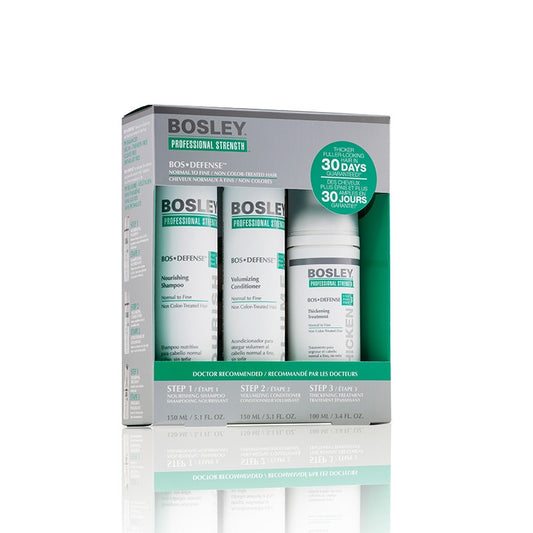 Bosley Pro - (GREEN) Defense Non-Color Hair Starter Kit