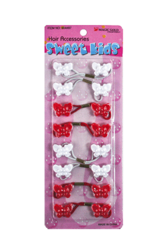 Magic Gold Butterfly (8/pk) BT2 Red/White -pc
