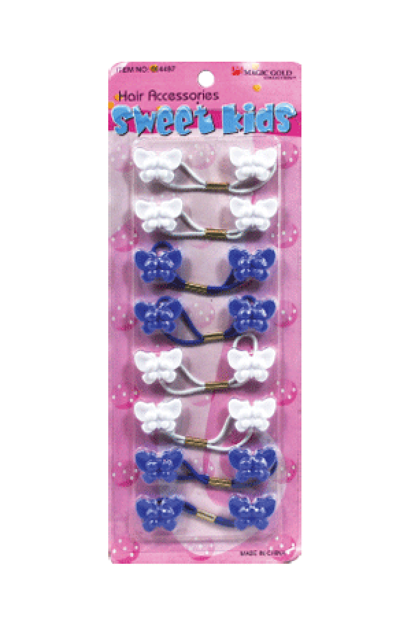 Magic Gold Butterfly (8/pk) BT3 Blue/White -pc