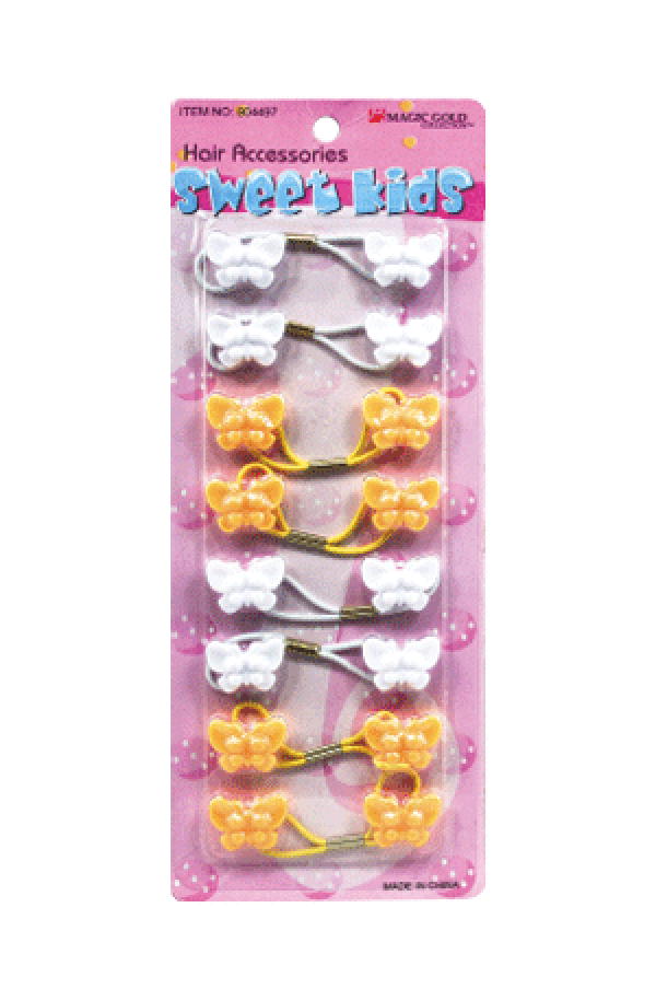 Magic Gold Butterfly (8/pk) BT5 Yellow/White -pc
