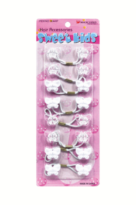 Magic Gold Butterfly (8/pk) BT6 White/Clear -pc