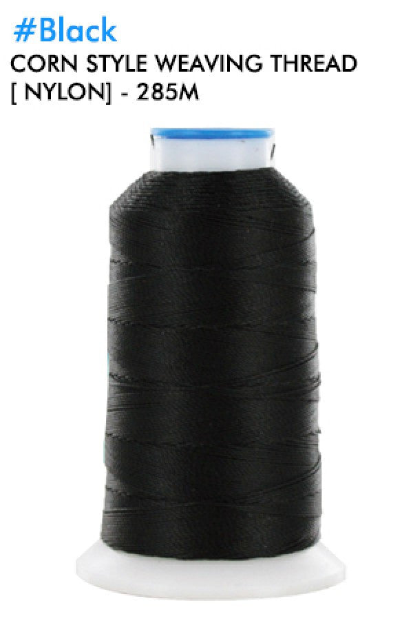 4857-285M Corn Style Weaving Thread Nylon Black- dz