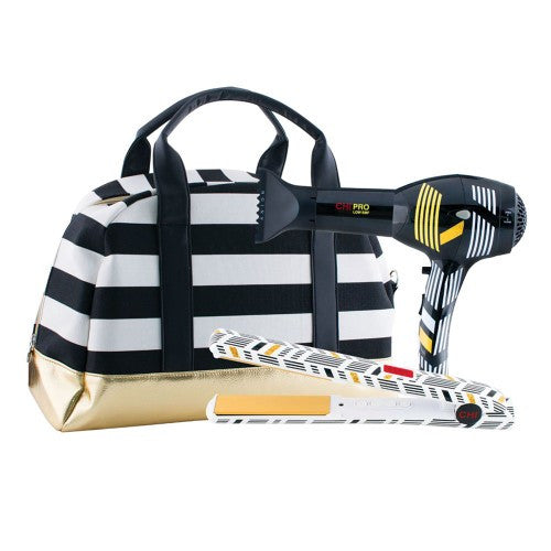 CHI Life Is Gold G2 Flat Iron + Dryer 3pk