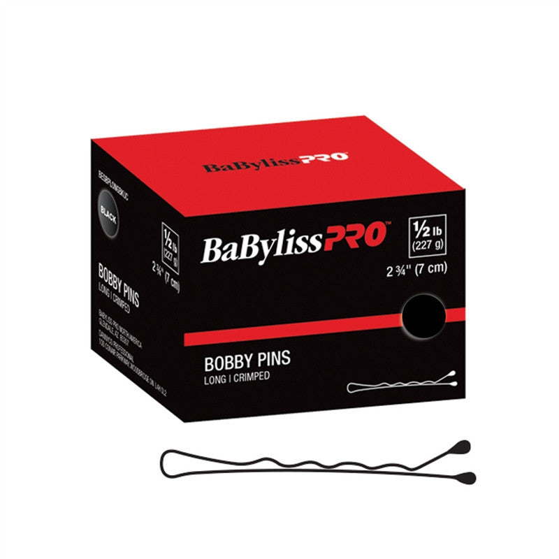 BaBylissPRO - (34939) 2 Crimped Bobby Pin - Black - 1lb