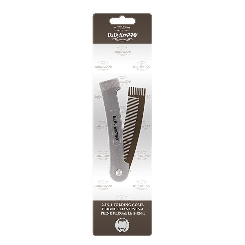 BaBylissPRO - 2-in-1 Foldable Comb For Hair and Beards