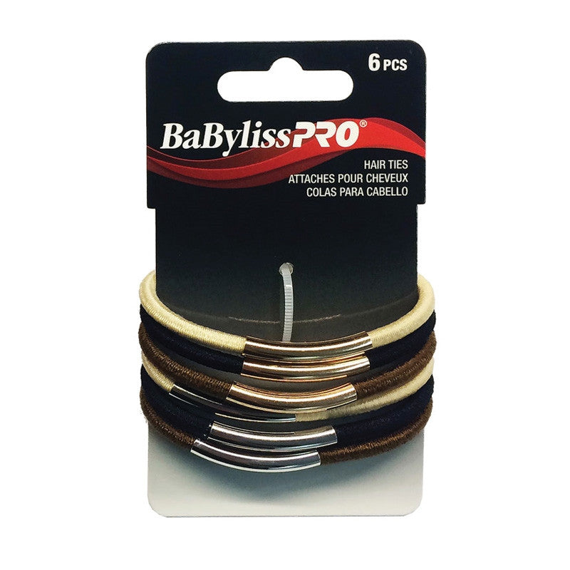 BaBylissPRO - Metal Bar Elastic Set - 6pc
