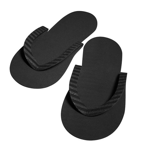 Dannyco - Eco-Friendly Slippers - 12/pack - Black