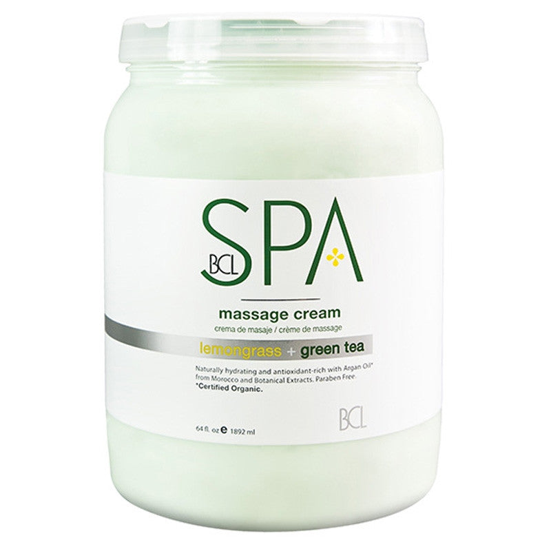 BCL Spa - Lemongrass Green Tea Massage Cream - 64oz