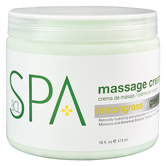 BCL Spa - Lemongrass Green Tea Massage Cream - 16oz