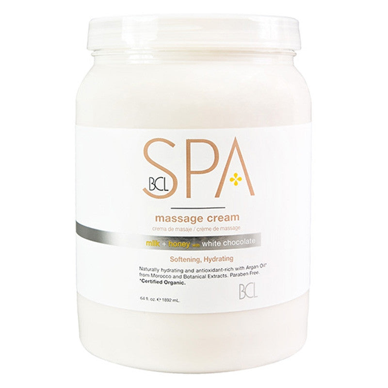 BCL Spa - Milk Honey White Chocolate Massage Cream - 64oz