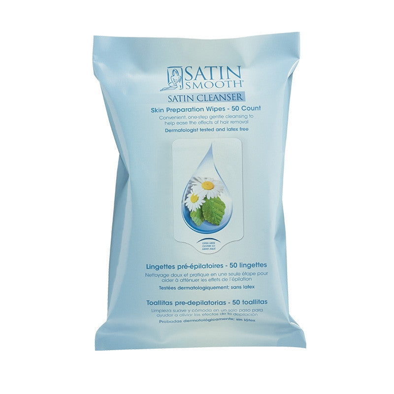 Satin Smooth - Skin Preparation Wipes Pack of 50