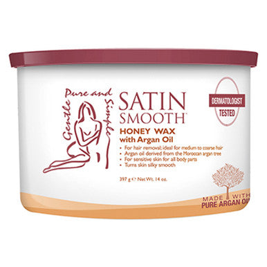 Satin Smooth - Honey & Argan Oil Organic Wax - 14oz