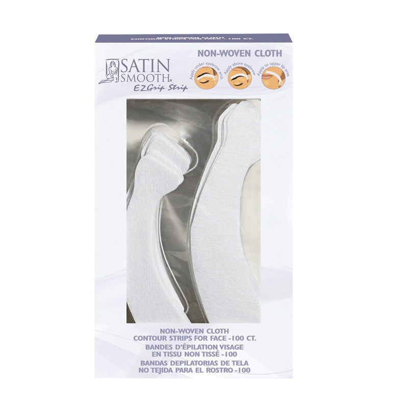 Satin Smooth - EZGrip Face Epilating Strips - 100/box