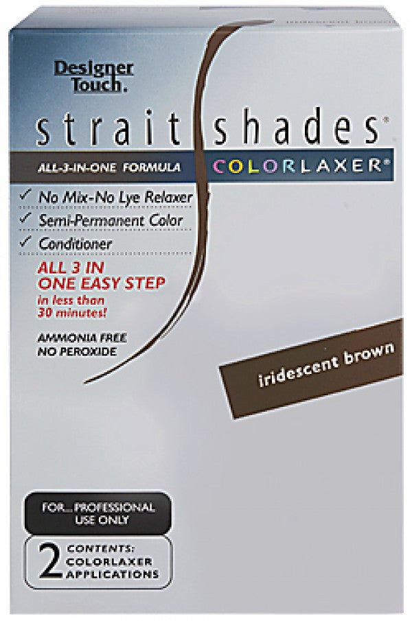 Designer Touch-24 Straight Shades Colorlaxer (2app)-Iridescent Brown
