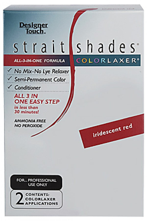 Designer Touch-25 Straight Shades Colorlaxer (2app)-Iridescent Red