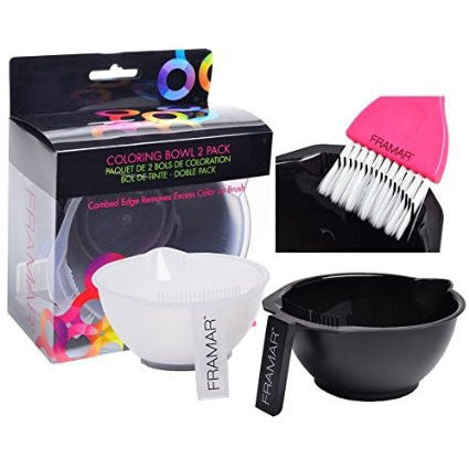 Framar - (91008) Color Bowl - Black & Clear