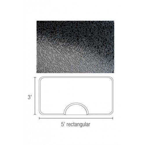 Dannyco Rectangular Salon Floor Mat Solid Black