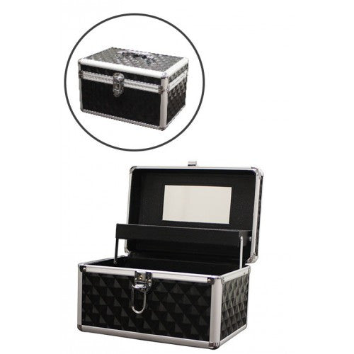 Marianna Aluminum Cosmetic Case Blk 12644