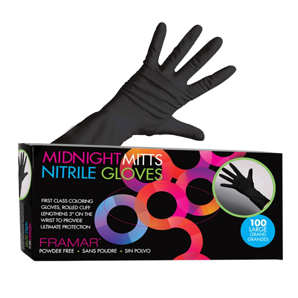 Framar Midnight Mitts Nitrile Gloves 100pk