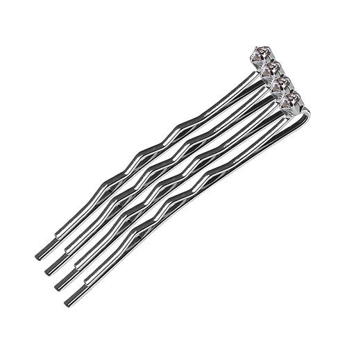 BaBylissPRO Bobby Pins With Crystals 2" 4pcs - 36575